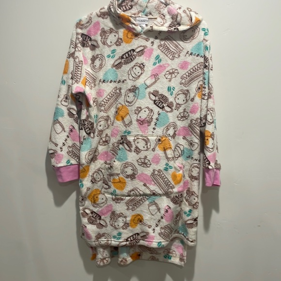 WARNER BROS Girls' Friends Pull Over Hooded Dorm Sleepwear Night Gown - Picture 1 of 6